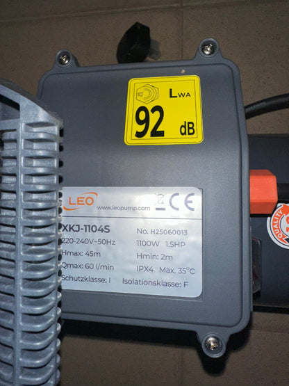 Leo 1.5 HP Garden Jet Pump (XKJ1104S)